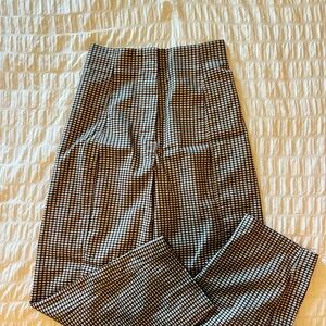 Urban Outfitters plaid print (cream,burgundy, green)pants. Excellent condition.
